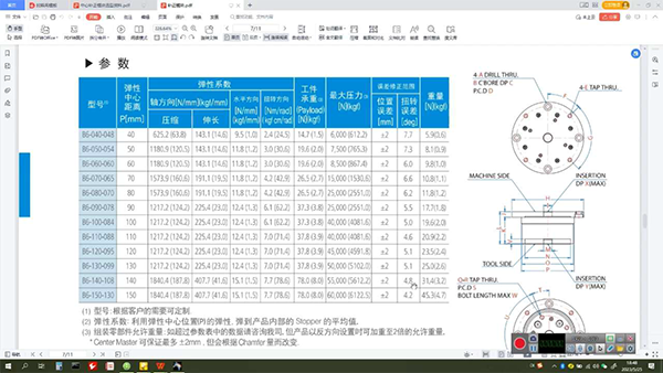 韩国C&M - 工件外径要求与中心补正模块